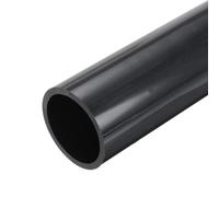 sourcing map 2.95 Inch PVC Rigid Tube Round Pipe 63.8mm ID 75mm OD 12" High Impact for Water Pipe, Aquarium, Fish Tank, Greenhouse Garden, Deep Grey