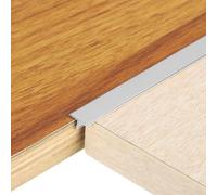 sourcing map 2.9ft x 0.39" t Molding Floor Transition Strips, Aluminium Alloy Vinyl Flooring Gap Trim for Joining Laminate Planks Tiles Floor Gaps, Silver