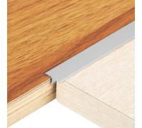 sourcing map 2.9ft x 0.47" t Molding Floor Transition Strips, Aluminium Alloy Vinyl Flooring Gap Trim for Joining Laminate Planks Tiles Floor Gaps, Silver
