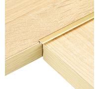 sourcing map 2.9ftx0.31" T Molding Floor Transition Strips Gold 4Pcs | Aluminium Alloy Vinyl Flooring Gap Trim,for Joining Laminate Planks Tiles Floor Gaps