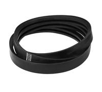 sourcing map 2/B114 Classic Wrapped 2 Banded/2 Ribs V-Belt, 117" Outside Circumference Wrapped Industrial Rubber V-Belt B Profile V-Belt for Industrial Machinery Equipment, Black