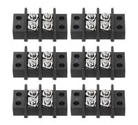 sourcing map 2 Circuits Screw Terminal Blocks, 750V 41A 14mm Pitch Dual Rows Screw Terminals Strip Wire Connectors for Electrical Wire Connecting, Pack of 6