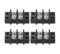 sourcing map 2 Circuits Screw Terminal Blocks, 750V 41A 14mm Pitch Dual Rows Screw Terminals Strip Wire Connectors for Electrical Wire Connecting, Pack of 4