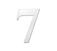 sourcing map 2 Inch House Numbers, 304 Stainless Steel Self-adhesive Mailbox Door Stickers, Outdoor Address Signs for Office Hotel Apartments, Garden (Silver 7)