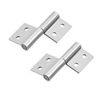 sourcing map 2-inch Long Steel Small Slip Joint Flag Hinge - Lift Off Right Handed Lid Door 2pcs