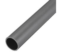 sourcing map 2 Inch PVC Rigid Tube Round Pipe 42.6mm ID 50mm OD 500mm Light Grey High Impact for Water Pipe, Crafts, Decoration, Cable Sleeve