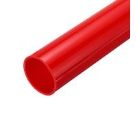 sourcing map 2 Inch PVC Rigid Tube Round Pipe Hardware Tubing 45mm(9/5 Inch) ID 50mm OD 350mm Red High Impact for Water Pipe Crafts Cable Sleeve