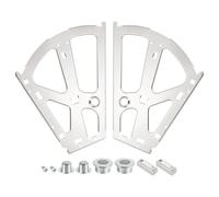 sourcing map 2 Layer Shoes Drawer Cabinet Hinges, 2pcs Stainless Steel Cabinet Replacement Fittings for Wardrobes Cabinets Silver