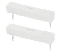 sourcing map 2 Ohm Ceramic Cement Resistor, 100W Power Wirewound Horizontal Cement Resistor Kit Tolerance 5% for Audio Equipment Power Adapters Frequency Divider Circuit Board (Pack of 2)