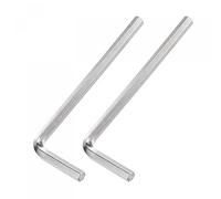 sourcing map 2 Pack 3/16" Hex Key Wrench, L Shaped Long Arm CR-V for 3D Printer Kits Repairing