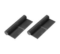 Sourcing Map 2 Pack 6" x 2-2/3" Carbon Steel Weldable Flag Hinges with Removable Pin, Weldable Lift Off Hinges for Metal Gate Swing Door Trailer Ramp
