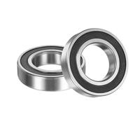 sourcing map 2 Pack 6006 2RS Deep Groove Ball Bearings, 30x55x13mm Chrome Steel Double Rubber Seal Bearing for Electric Motor, Home Appliances, Garden Machinery, (ABEC5)