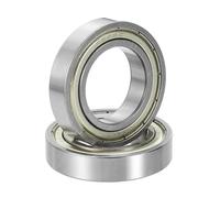 sourcing map 2 Pack 6905ZZ Deep Groove Ball Bearings, 25x42x9mm Chrome Steel Double Shield Bearing for Electric Motor, Home Appliances, Garden Machinery, (ABEC5)