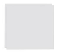 sourcing map 2 Pack ABS Plastic Sheet, 0.02" Thick 6"x6" Flexible Hard Plastic Sheet, Heat Moldable Panel for DIY Crafts Home Decoration, White