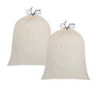 sourcing map 2 Pack Dust Bags for Handbags, 19.3x23.7" Cotton Drawstring Storage Pouch Bag Dust Cover Storage Bags for Purses Shoes Boots Daily Travel Storage, Beige
