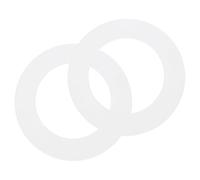 sourcing map 2 Pack Goof Rings for 3" Recessed Lights, 3.2" ID 4.9" OD Steel Flat Goof Trim Ring Can Light Cover Plate Flush Mount Can Converter for Ceiling Wall Hole Decorative, Matte White