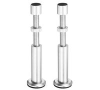 sourcing map 2 Pack Graphics Card GPU Support Bracket, GPU Stand Holder Magnetic Base 74-120mm Adjustable Height Brace for Desktop Video Card, Aluminum Alloy Silver