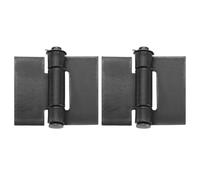 sourcing map 2 Pack Heavy Duty Weldable Hinges, 3.19" x 3.82" x 0.16" Weld on Butt Hinge Corrosion and Rust Resistant Folding Metal Gate Hinges for Trailer Doors