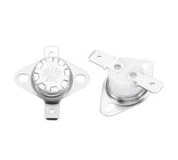 sourcing map 2 Pack KSD301 Thermostat 170°C/338°F 10A Normally Open N.O Adjust Snap Disc Temperature Switch, Thermal Cutoff Switch for Microwaves, Oven, Coffee Maker, Ceramic Material