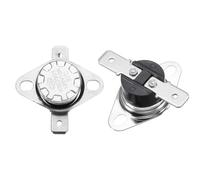 sourcing map 2 Pack KSD301 Thermostat 30°C/86°F 10A Normally Closed N.C Adjust Snap Disc Temperature Switch, Thermal Cutoff Switch for Microwaves, Oven, Coffee Maker, Bakelite Material