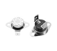 sourcing map 2 Pack KSD301 Thermostat 50°C/122°F 16A Normally Closed N.C Adjust Snap Disc Temperature Switch, Thermal Cutoff Switch for Microwaves, Oven, Coffee Maker, Bakelite Material