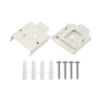 sourcing map 2-Pack Metal Mounting Brackets Roller Blind Buckles, Universal Replacement Brackets for Indoor/Outdoor Roller Shade Vertical Blinds Accessory, Beige