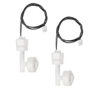 sourcing map 2 Pack PP Float Switch M12 Plastic Liquid Level Sensor, Fish Tank Water Float Controller Sensor Switch with 40cm Rod for Smart Toilet Solar Tank Pool Pump Liquid Control