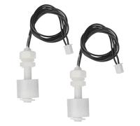 sourcing map 2 Pack PP Float Switch M8 Plastic Liquid Level Sensor, Fish Tank Water Float Controller Sensor Switch with 35cm Rod for Smart Toilet Solar Tank Pool Pump Liquid Control