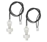 sourcing map 2 Pack PP Float Switch M8 Plastic Liquid Level Sensor, Fish Tank Water Float Controller Sensor Switch with 25cm Rod for Smart Toilet Solar Tank Pool Pump Liquid Control