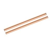 sourcing map 2 Pack Pure Copper Round Rod 10mm/0.39 Inch Diameter 200mm/8 Inch Length Solid Copper Rods Lathe Bar Stock for DIY Metal Craft Metal Working Hobbies