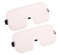 sourcing map 2 Pack Sleep Mask, 3D Blocking Light Eye Mask Soft Breathable Square for Men Women Eye Shade Cover with Adjustable Strap for Sleeping Travel Office Nap Side Sleeper, Pink