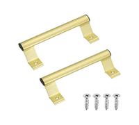 sourcing map 2 Pack Sliding Barn Door Handle, 20cm Aluminum Alloy Sliding Door Pull Handles with Screws Glass Door Pull for Patio Garages Shed Balcony Gate, Champagne