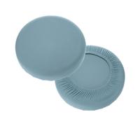 sourcing map 2 Pack Stool Covers Round, 11-14 Inch Bar Stool Covers Washable Dustproof Slipcover Seat Cushion with Elastic No Sponge Pad for Bar Kitchen Living Room Decor, Blue Gray