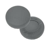 sourcing map 2 Pack Stool Covers Round, 11-14 Inch Bar Stool Covers Washable Dustproof Slipcover Seat Cushion with Elastic No Sponge Pad for Bar Kitchen Living Room Decor, Smoke Gray