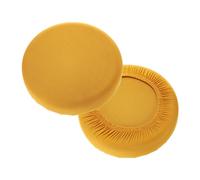 sourcing map 2 Pack Stool Covers Round, 11-14 Inch Bar Stool Covers Washable Dustproof Slipcover Seat Cushion with Elastic for Bar Kitchen Living Room Decor, Earthy Gold