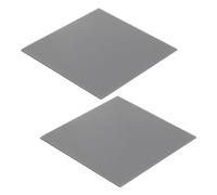 sourcing map 2 Pack Thermal Pad 4.0W/m.K Insulated Heat Resistant High Temperature Resistant Silicone Cooling Pads 100x100x1.5mm for Laptop Computer Radiator, Grey