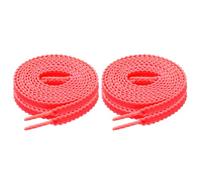 sourcing map 2 Pair Flat Shoe Laces, 47 Inch Athletic Shoelaces, Flat Running Shoe Laces for Sneakers Running Hiking Sports Training Men Women, Red