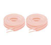 sourcing map 2 Pair Flat Shoe Laces, 47 Inch Athletic Shoelaces, Flat Running Shoe Laces for Sneakers Running Hiking Sports Training Men Women, Pink
