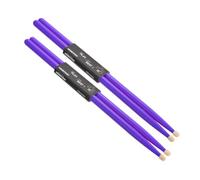 sourcing map 2 Pair Maple Wood Drumstick Anti Slip Handle Grips 5A Purple Classic Drum Stick Wood Tip for Drumming Musical Instrument Percussion