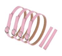 sourcing map 2 Pair Replacement Ankle Strap for Heels Detachable Shoe Straps PU Leather Shoe Bands, Frosted Pink