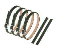 sourcing map 2 Pair Replacement Ankle Strap for Heels Detachable Shoe Straps PU Leather Shoe Bands, Suede Dark Green
