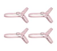 sourcing map 2 Pairs Detachable Shoe Straps for Heels, Adjustable Ankle Strap Replacement Anti-Loose for Women High Heels Sandals, Light Lotus Pink