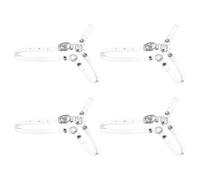 sourcing map 2 Pairs Detachable Shoe Straps for Heels, Adjustable Ankle Strap Replacement Anti-Loose for Women High Heels Sandals, Clear