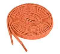 sourcing map 2 Pairs Double Layer Hollow Shoestrings Thick Flat Shoelaces for Unisex Orange 120cm / 47.24"