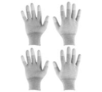 sourcing map 2 Pairs ESD Anti Static Gloves 21cm High Resistance Carbon Fiber Computer Gloves for PC Computer Electronics Installation and Repair(Large), Grey
