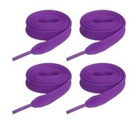 sourcing map 2 Pairs Flat Shoe Laces 10mm x 100cm Polyester Shoestring Flat Elastic Shoelaces for Sneakers Skate Shoes Boots, Purple