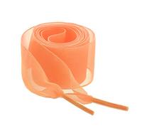 sourcing map 2 Pairs Flat Snow Yarn Shoelaces 2.5cm/4cm Wide Transparent Shoe Laces for Sneakers Orange 160x4cm/63x1.6"