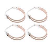 sourcing map 2 Pairs High Heels Shoe Straps Detachable Elastic Heel Strap for Women High Heels Sandals Slippers Loose Shoes Anti-Loose, Champagne Pink, Rhinestone