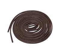 sourcing map 2 Pairs Round Waxed Shoelaces Colored Oxford Shoestrings for Dress Shoes Boots Dark Brown 60cm / 23.62"