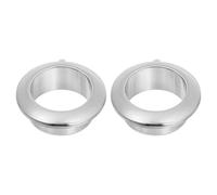 sourcing map 2 Pcs 0.98 inch (25mm) Nylon Desk Grommets, Plastic Cable Hole Cover, Wire Cord Cable Organizer for Computer Desk Cabinet, Silver